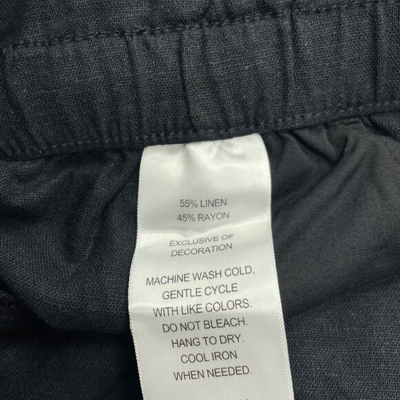 NEW Hang Ten Women's M Black Linen & Rayon Shorts - Picture 6 of 8